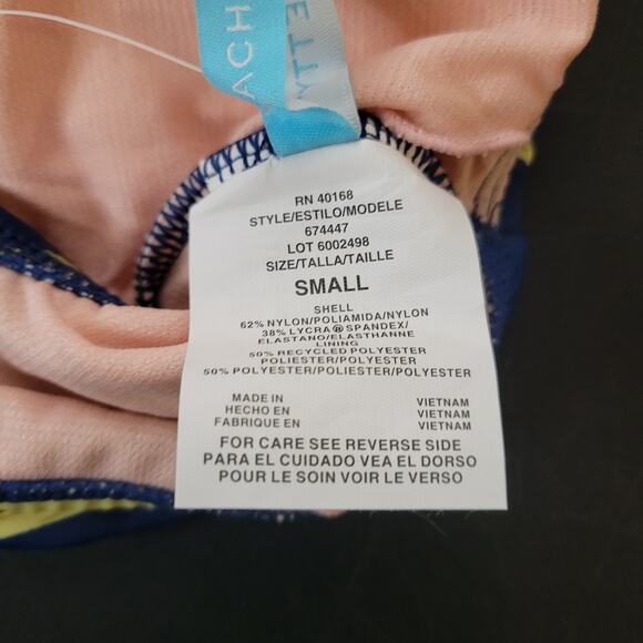 Beach Betty Hawaiian Print Bikini Swim Top - Small - Picture 5 of 6